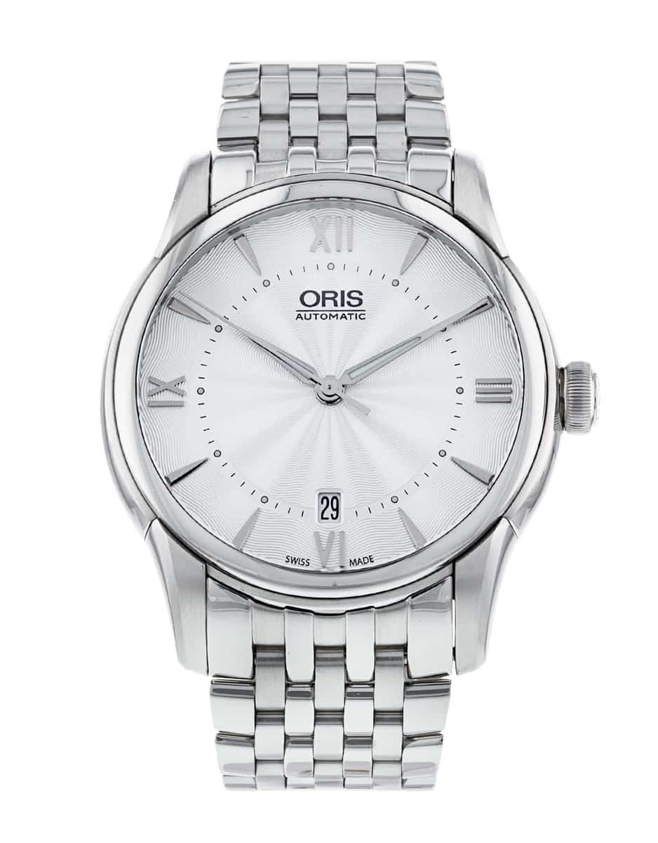 Pre Owned Oris Artelier Date 733 7670 40 71 MB Watch Watchfinder